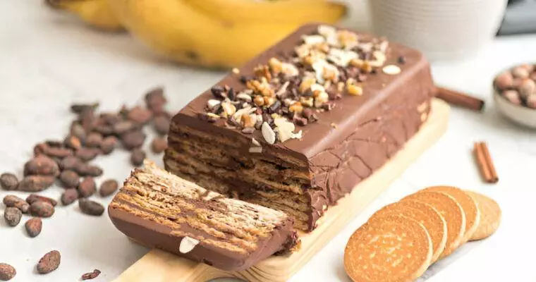 Delicious Spanish Chocolate and Biscuit Cake in 15 Min