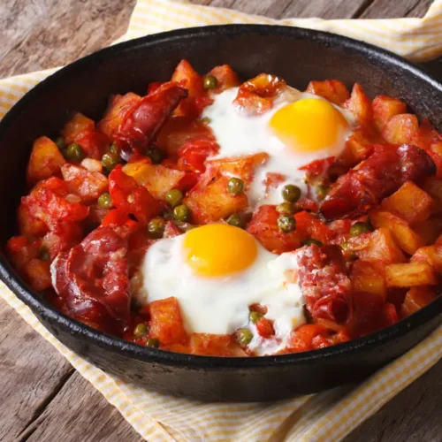 Huevos a la Flamenca (Flamenco Eggs)